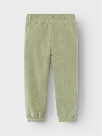 NAME IT Velour Glimmer Bukser Nelly Oil Green